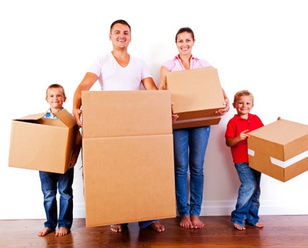 Moving items into storage from a typical Islington flat