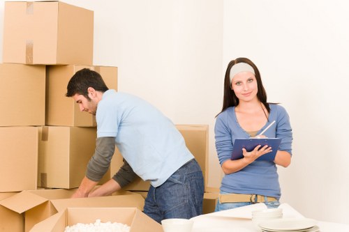 Organised business storage unit with stock and files in Islington