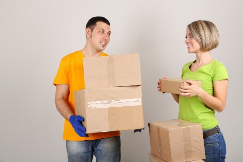 Residential moving scene in Islington with packing and transport support